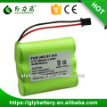 Bateria sem fio recarregável do telefone de NI-MH 800mAh AA para a bateria sem corda da substituição do telefone de Uniden BT-905